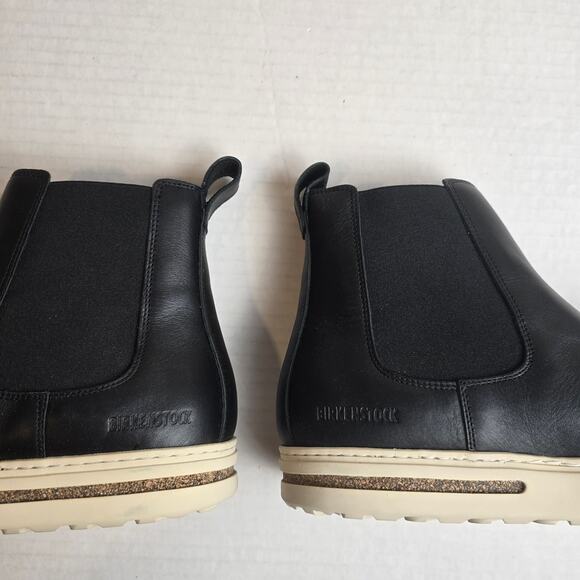 Birkenstock Bend Chelsea Black Leather Boots Size L11/M9/42 Regular Normal Fit - Picture 4 of 7